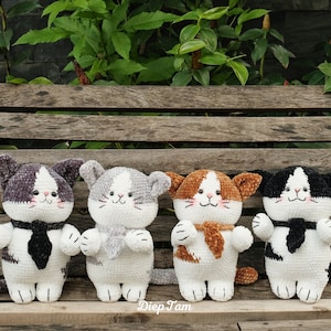 PDF Crochet Pattern SQUISHY CAT/ Amigurumi Cat/ Amigurumi Cat Pattern/ English crochet pattern