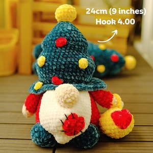 Crochet Pattern Gnome-Crochet Pattern Christmas Gnome-Crochet Pattern Christmas-Crochet pattern English PDF