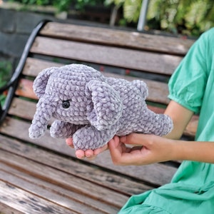 Amigurumi Elephant pattern/Crochet Elephant pattern/Crochet Plushie elephant pattern/Crochet plushie elephant/English pattern
