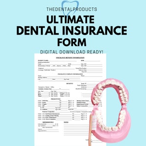 Patient Insurance Form, Dental Forms, downloadable and printable