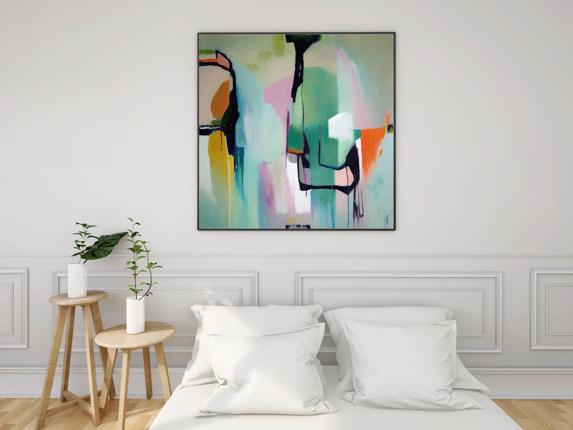 Vibrant Oasis Abstract Printable Art Modern Abstract Wall - Etsy