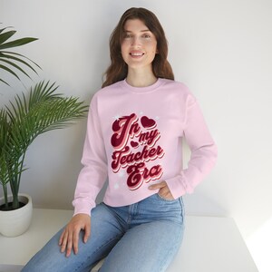 In My Teacher Era Crewneck Sweatshirt, Teacher Gifts, Teacher Era Crewneck, Teacher Crewneck Sweatshirt, Cute Sweatshirts for Teachers