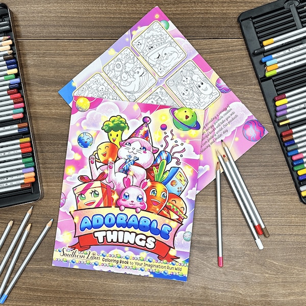 Southern Lotus Coloring Books - Etsy