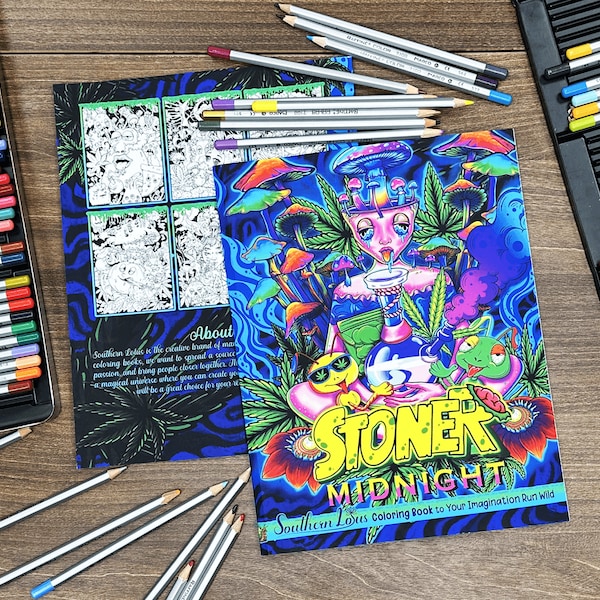 Southern Lotus Coloring Book - Etsy