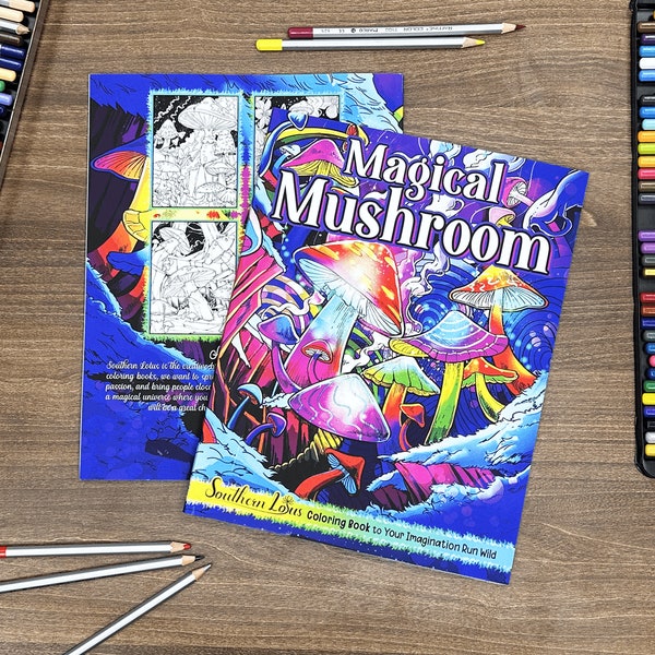 Southern Lotus Coloring Book - Etsy