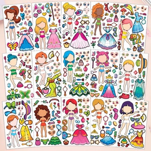 Gocavo 115pcs Fashion People Stickers, Lovely Girls Stickers, Kawaii People Stickers, Friends Stickers for Scrapbooking for Collage Art