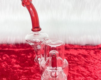 Red Recycler Peak Glass Attachment Replacement| Puffco Peak Pro| Replacement Glass|