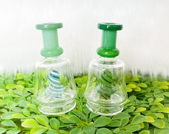 Vervanging van het mini groene Swirl Peak-glasbevestiging | Puffco Peak Pro| Vervangingsglas|