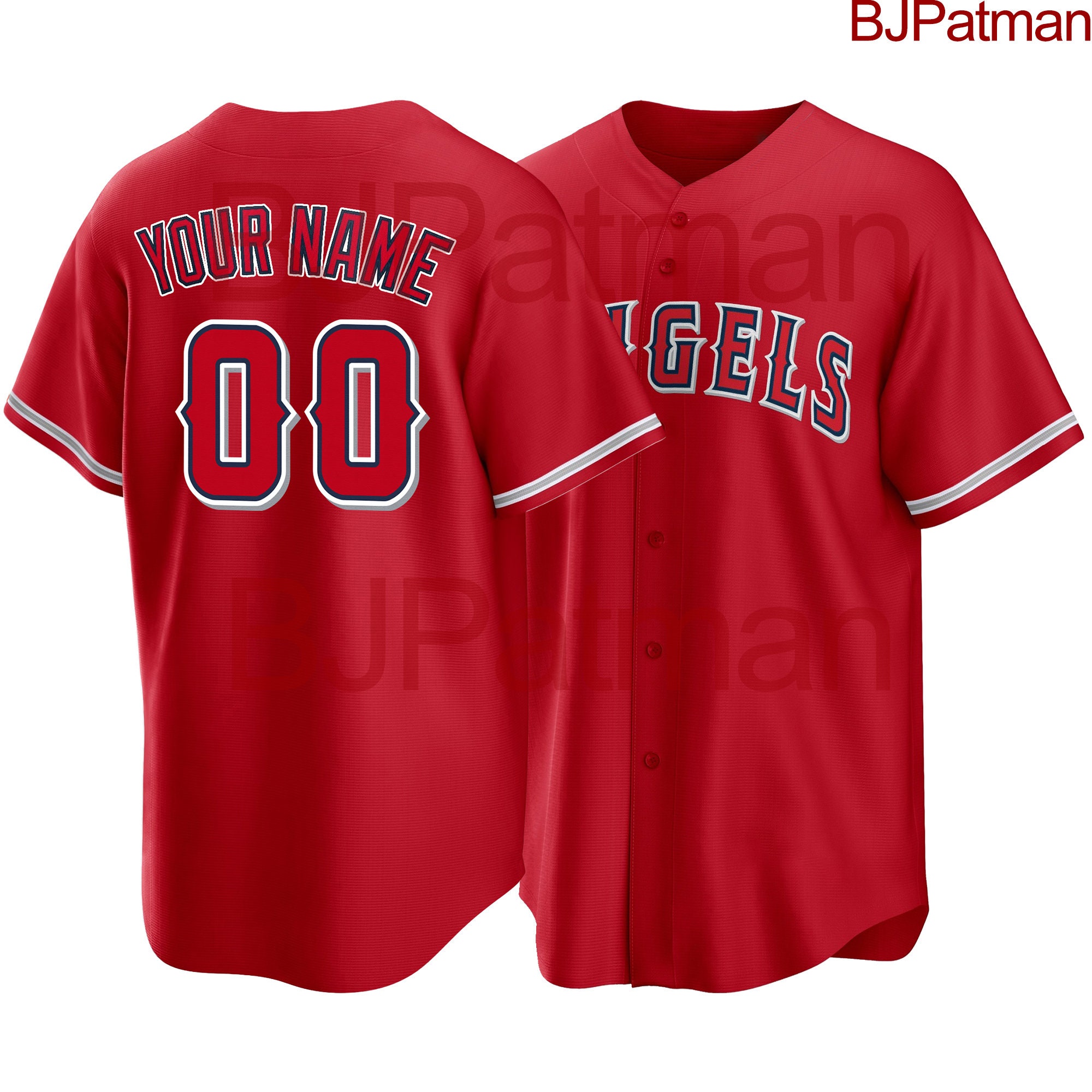 Los Angeles Angels MLB Personalized Mix Baseball Jersey - Growkoc