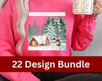 Impresiones digitales navideñas / Archivos SVG, PNG y PDF (Descarga instantánea)