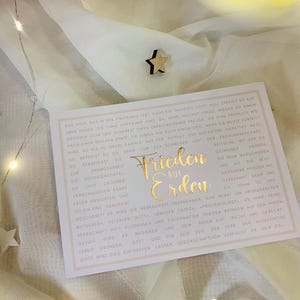 Postkarte „Frieden auf Erden“