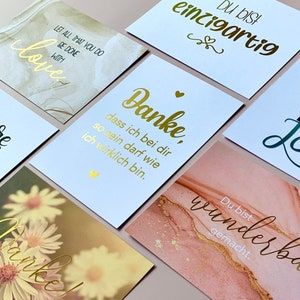 Individuelles Postkarten Set | zum selber zusammenstellen! | Handlettering