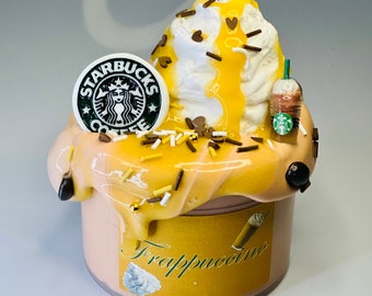 Frappuccino DIY clay kit slime ~ coffee scented ~ clay DIY ~ frappe slime