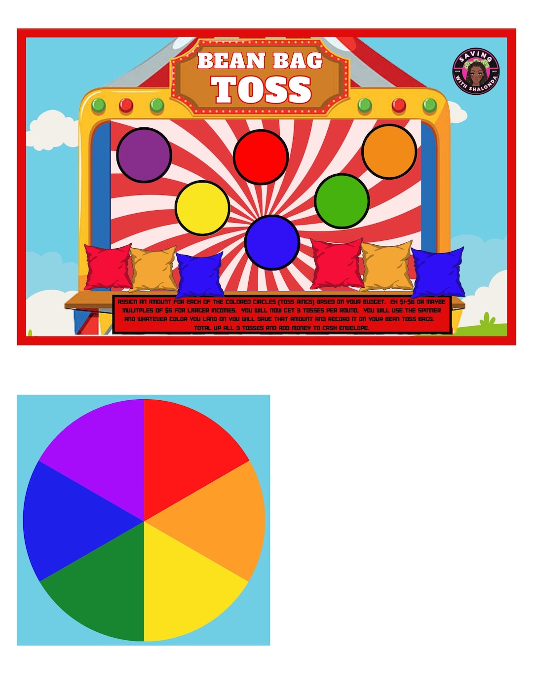 A5 CARNIVAL Bean Bag Toss - Etsy