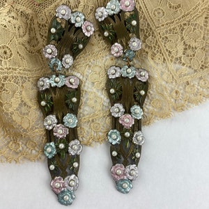 vintage art deco style clip on earrings