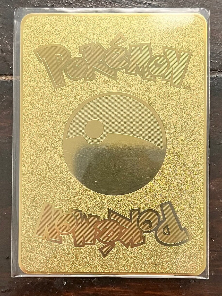 Charizard VMAX Gold Plated Pokémon Card Etsy