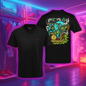 Inked Euphoria: Dive into Adventure with our Smokin&#39; Octopuff Tee, an Eclectic Fusion of Style, Mystery, and Inked Brilliance!