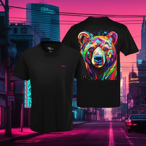 Colorful Bear T-Shirt: Embrace Joy and Style with a Vibrant Design