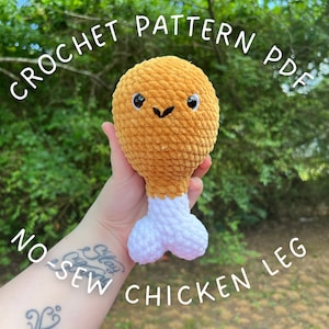 No-Sew Chicken Leg Crochet Pattern | PDF Download