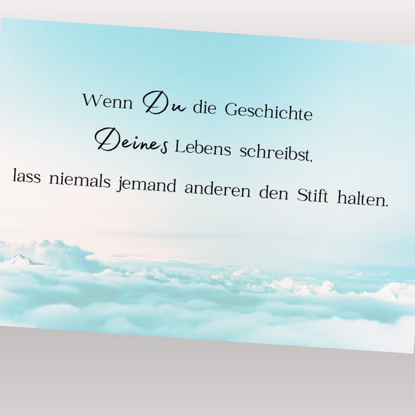 Spruchkarte, Postkarte