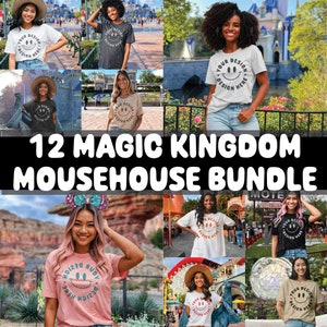 Magic Kingdom Mockup Bundle, Oversized Tee Bundle, Aesthetic Mock, Vacation Mocks, Theme Park Mockup, Outdoor Mock, AAPI, Mickey Ears, Model