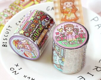 Cocoa Sauce | Pet Tape | layering material, bullet journals, gift for kids, project material, valentines journal, cute | B315-3 | PS-RT-1378