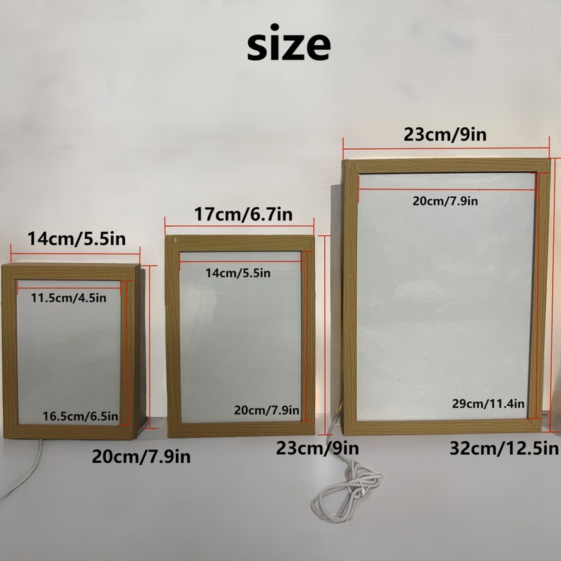 Wall Art Light Painting Bedside Night Light LED Tricolor Etsy