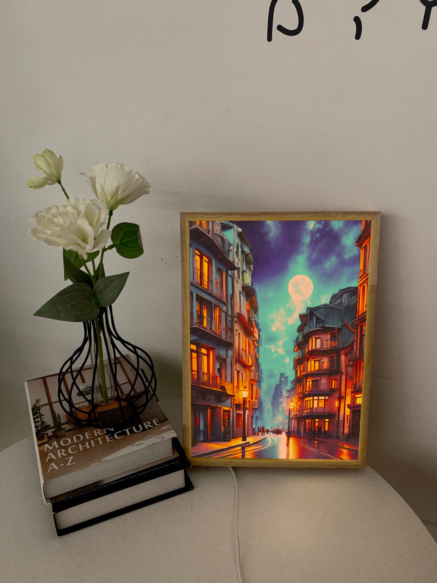 LED Wall Art Light Painting, European Architectural Light Painting ...