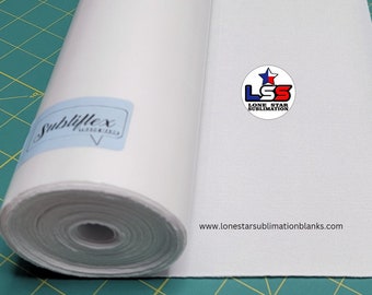 Subliflex Thermo Adhesive Sublimation Fabric, 100% white polyester fabric, Cotton Sublimation, sublifabric, black sublimation 10 Yd