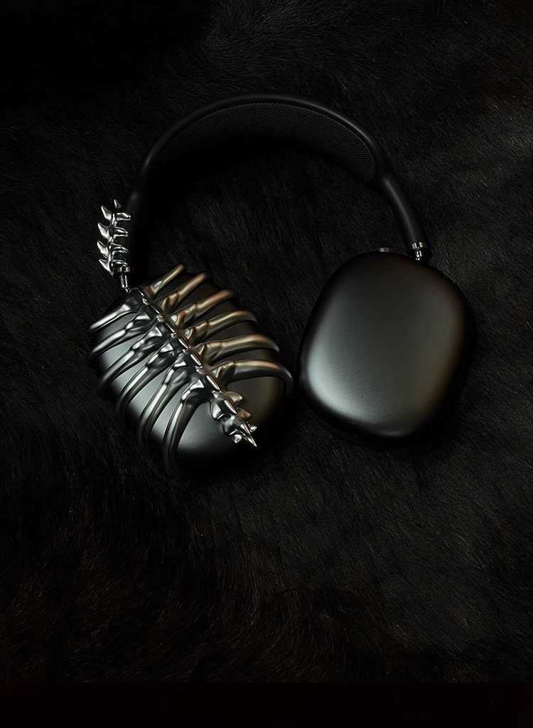 Original Airpods Max Case Cover Decoration Metallic Liquid Thorn Design  Suitable for Headphones Headset Accessories Y2K Gift