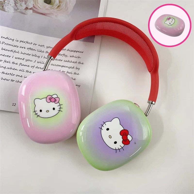 Japanese Anime Prints Airpods Max Cover,clear Airpods Max Case,gift for  Japanese Anime Lover,kawaii Airpods Max Attachment,airpods Max Decal 