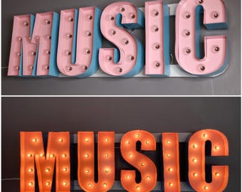 Custom Light Up Letters 4ft | Large Marquee letters 4 feet tall | Custom Light Up Sign | Large Letters | Custom LED Sign | LED Letter Lights