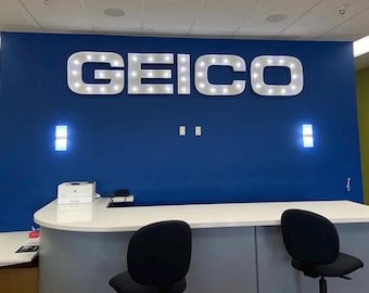 Custom Marquee Sign | Custom Marquee Letters | 4ft Wood Marquee Letters 5 Feet Tall Large Marquee Letters Metal Light Up Letters