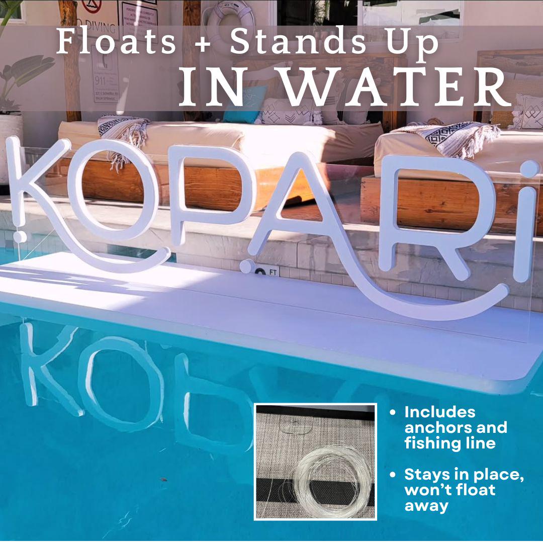 Custom Floating Letters for Pool | Floating Foam Letters for Pool ...