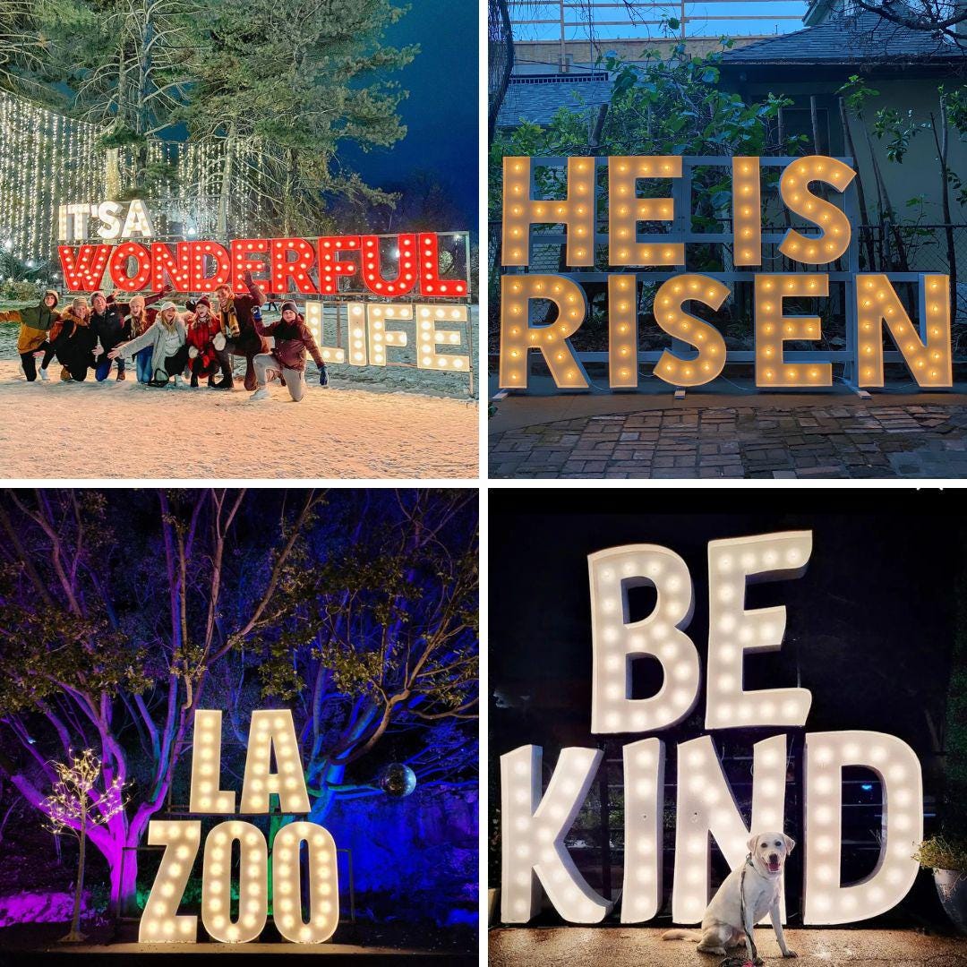 Marquee Letters Stacking Stand | Marquee Letters Metal Stand | Marquee ...