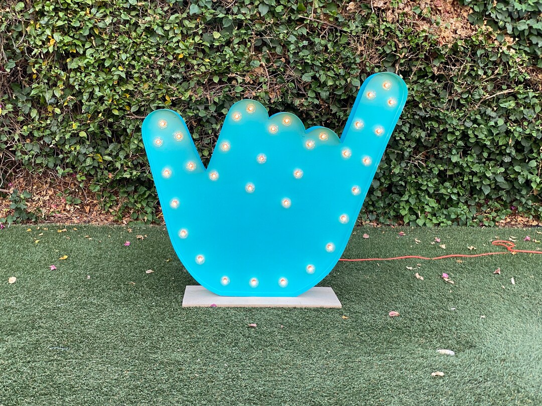 Light up Shaka Sign | Custom Marquee Sign | Large Marquee Letters With ...