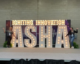 Light Up Letters Metal Stand Stacking Stand | Metal Frames for Large Marquee Letters | Metal & Wood Large Light Up Letters 3ft 4ft 5ft 6ft