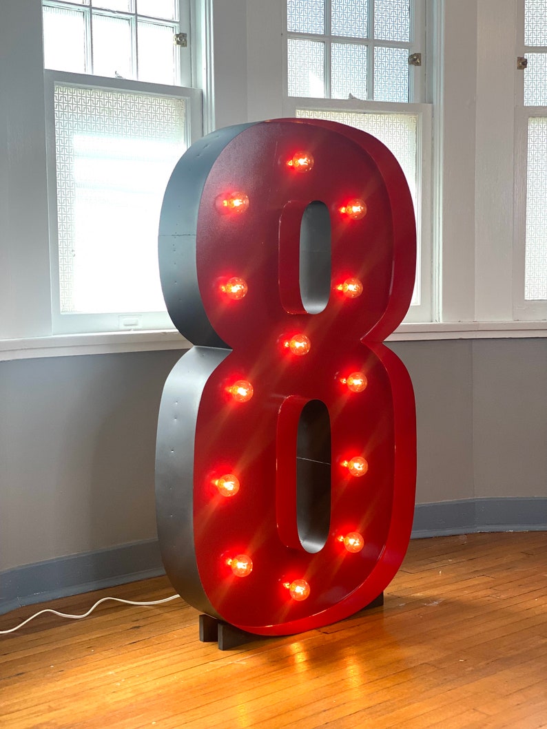 Extra Large Marquee Numbers 5ft Tall Large Light up Numbers Etsy