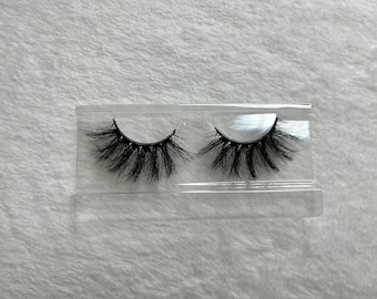Fluffy Faux Mink Lashes/ False Lash/ Dramatic Wispy Lash