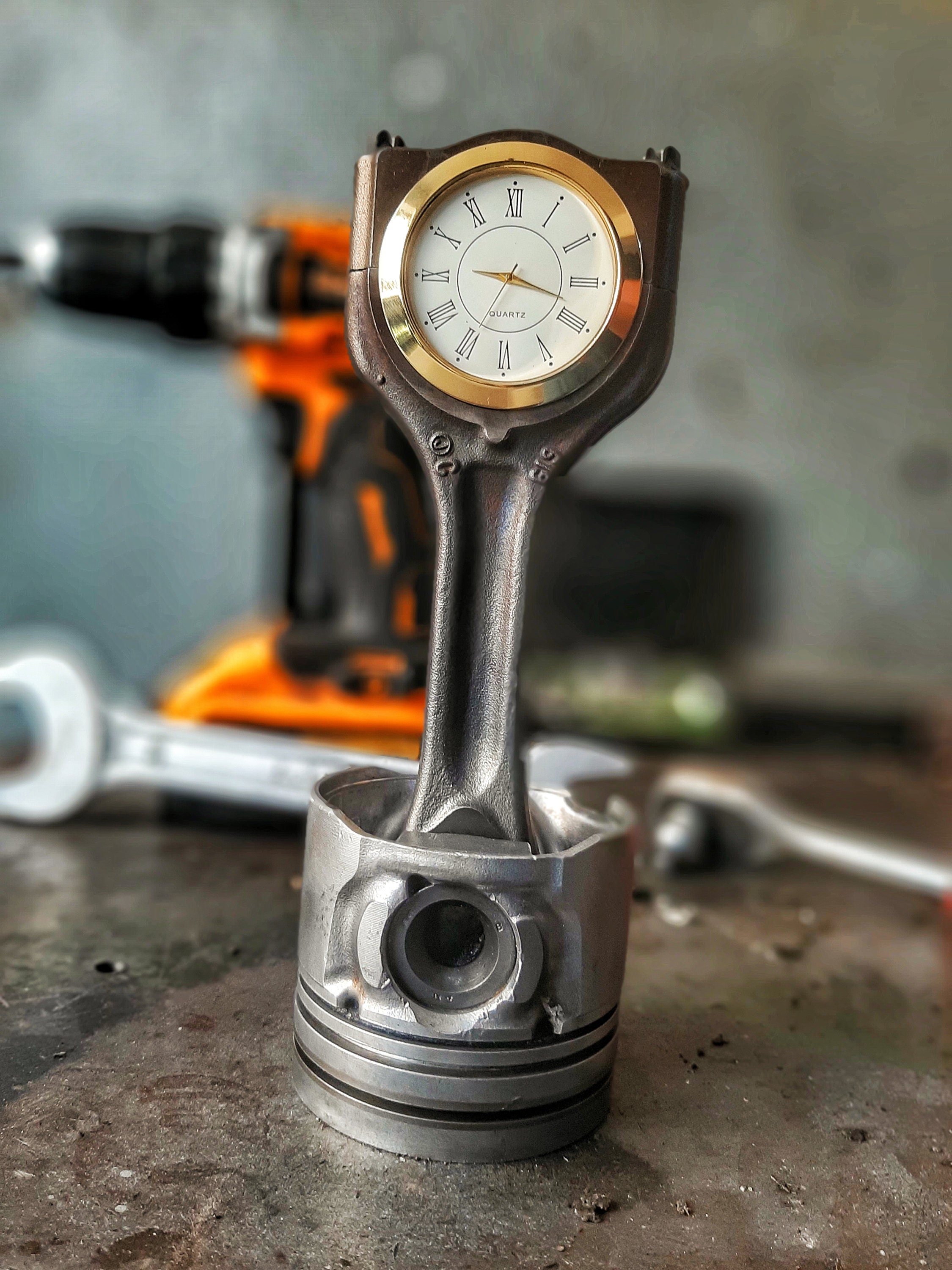 Piston Clock Automotive Clock Car Office Decor Etsy