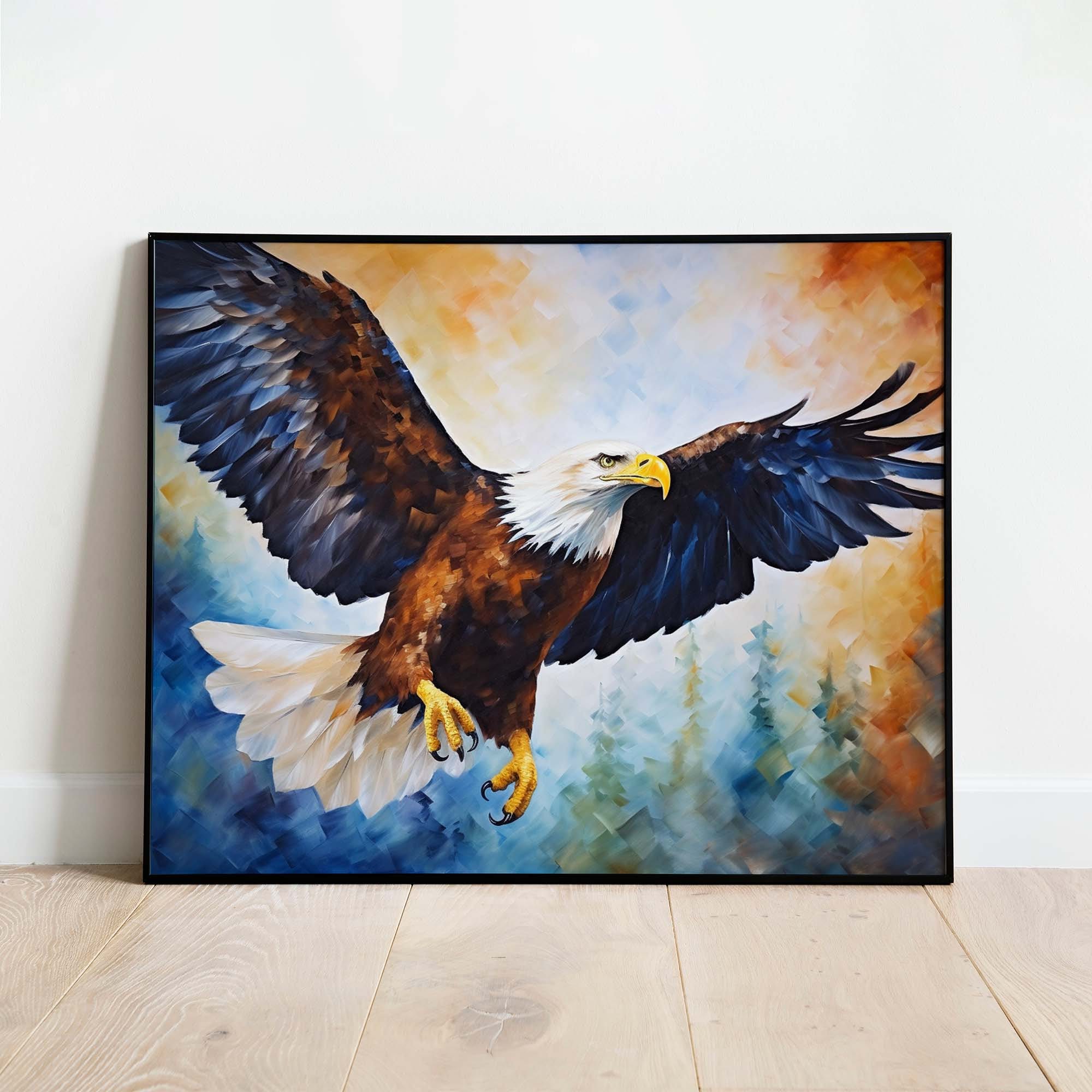 Bald Eagle Art Print Bald Eagle Wall Art Poster Bald Eagle - Etsy