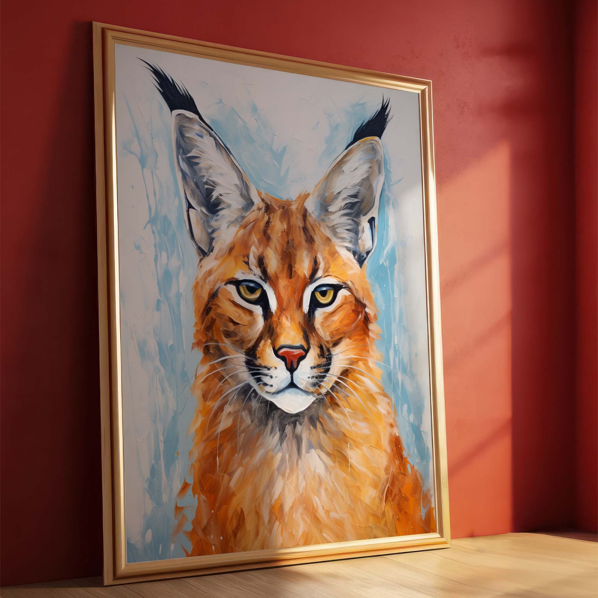 Drunk Floppa Meme Caracal Cat | Art Print