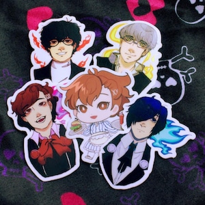 Persona P3-P5 Protagonists 2.5" Stickers