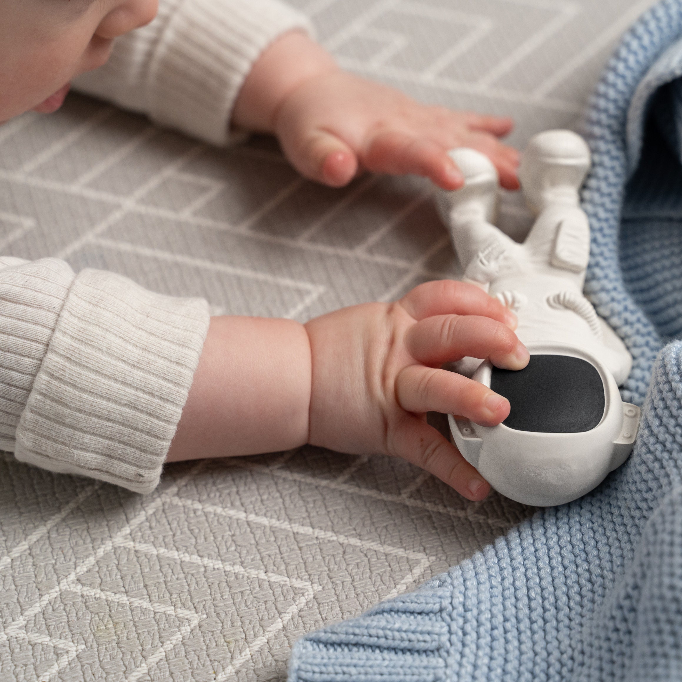 Astrognaw Natural Rubber Baby Toy for Teething, Bathing and Sensory