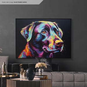 Custom Pet Canvas Art | Framed Dog Wall Decor