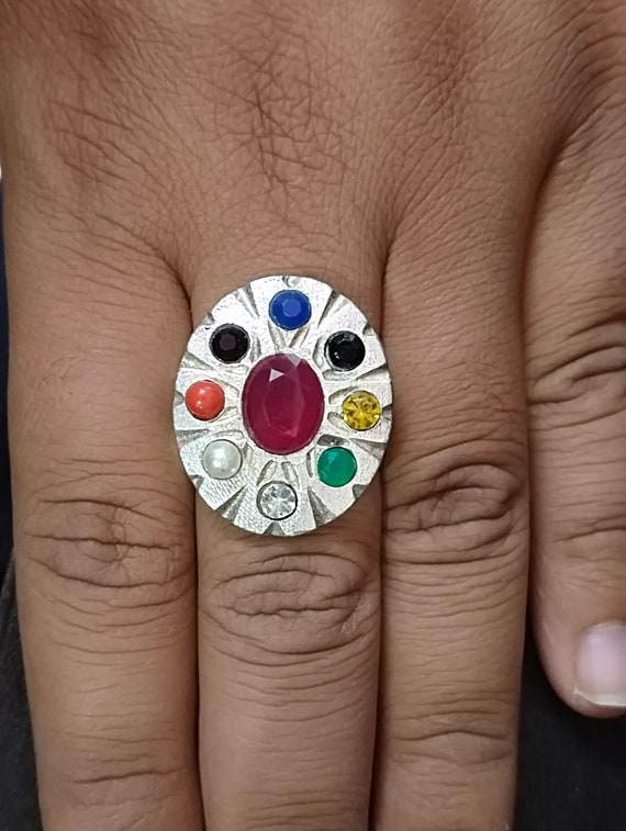 Anillo magico real hecho a mano creador de trillones 945 riqueza loteria exito del dinero anillo mas poderoso y divino piedra multicolor Etsy Mexico