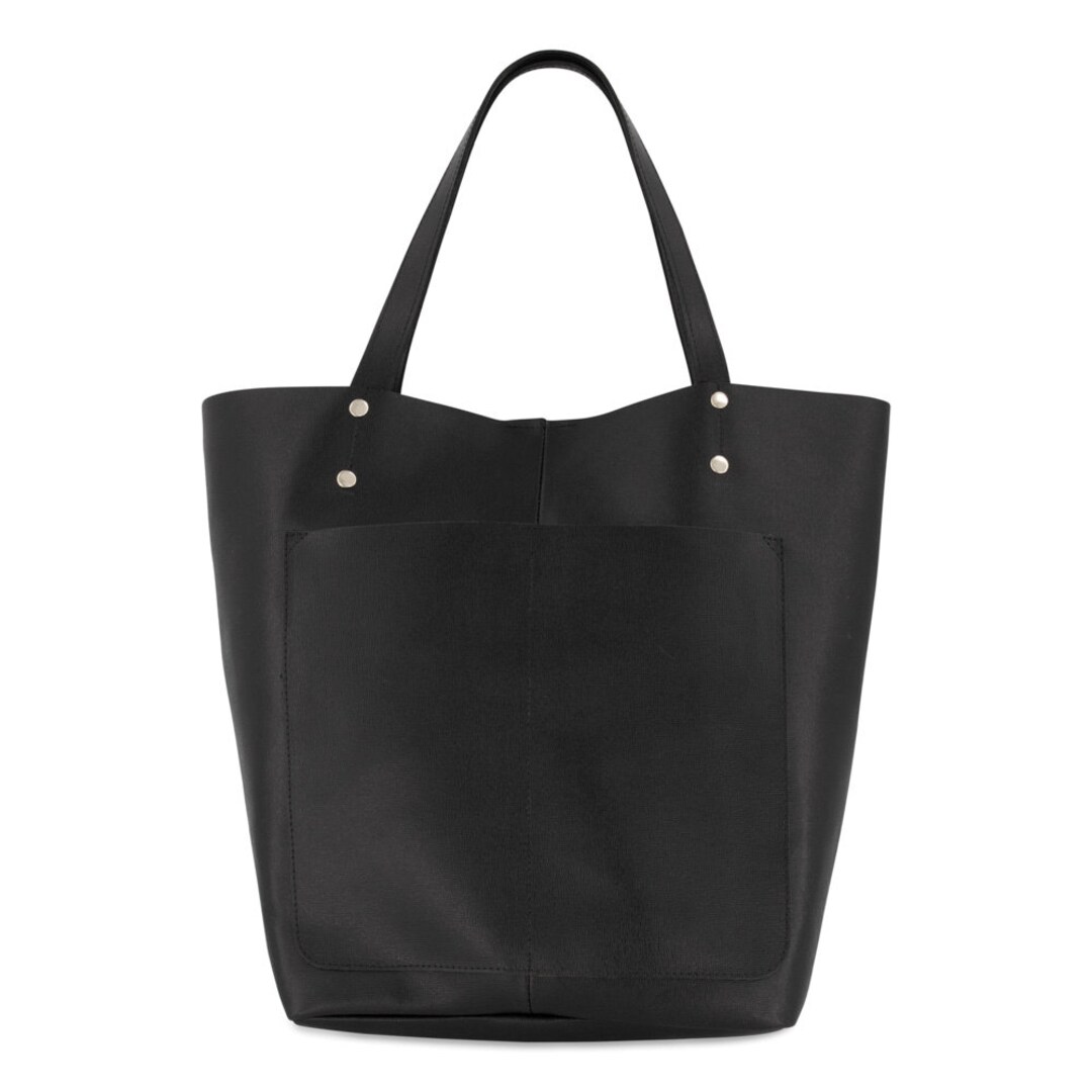 Black Italian Leather Tote Bag Handmade Totes Leather Etsy