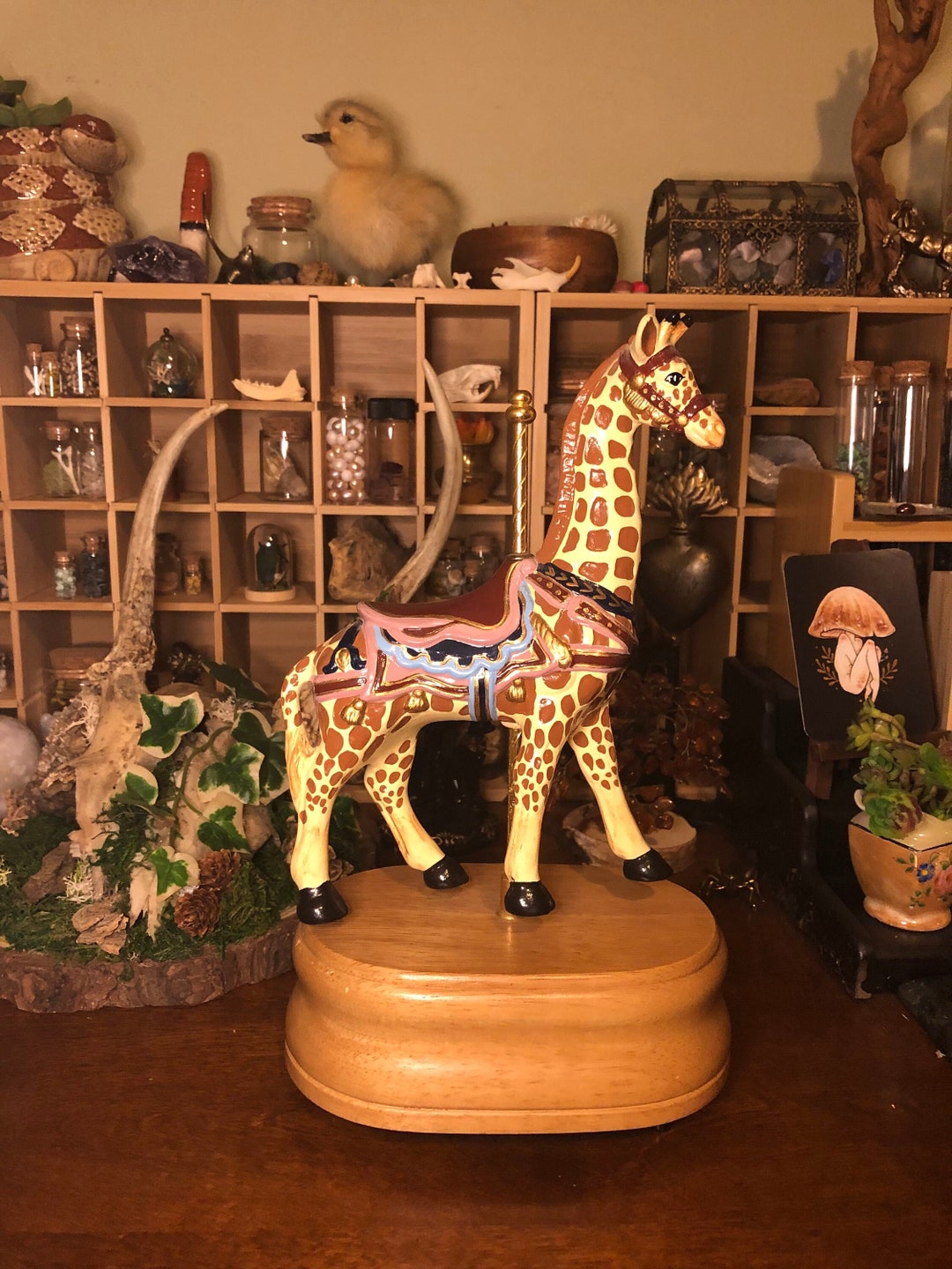 Carousel Giraffe Music Box Etsy