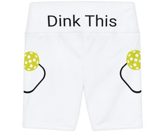 Pickleball Dink this Damen-Trainingsshorts (AOP)