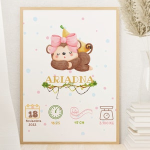 Stampa nascita - stampa nascita - nascita bambino - stampa nascita bambino personalizzata - regalo bambino personalizzato - tema nascita